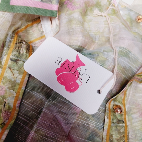 New LATISTE Long Sleeve Blush Flower Print Maxi Dress P2947 - Picture 10 of 13